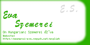 eva szemerei business card